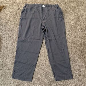 J. Jill Gray Wide Leg Pants Casual Comfort